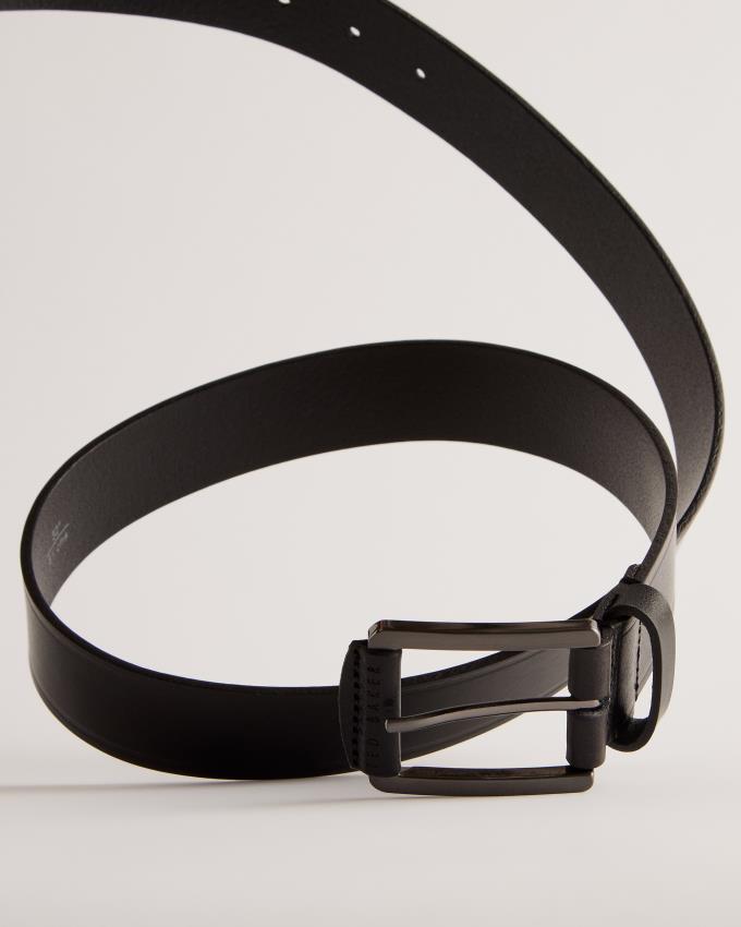 Ceinture Ted Baker Embossed Leather Noir Homme | JHL-65313661